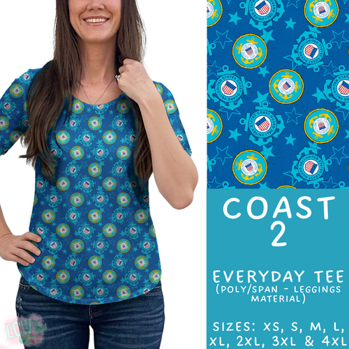 Batch #414 - Military 2 Collection - Closes 9/17 - ETA early Nov - Coast 2 Everyday Tee