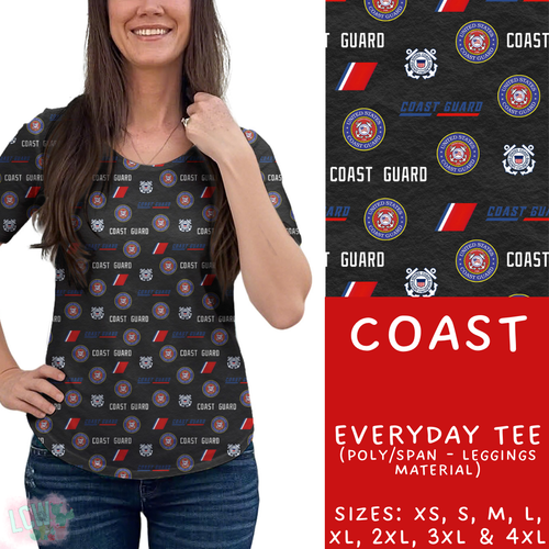 Batch #414 - Military 2 Collection - Closes 9/17 - ETA early Nov - Coast Everyday Tee