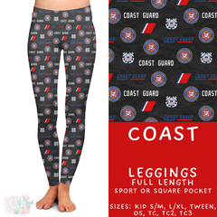 Batch #414 - Military 2 Collection - Closes 9/17 - ETA early Nov - Coast Full Length Leggings