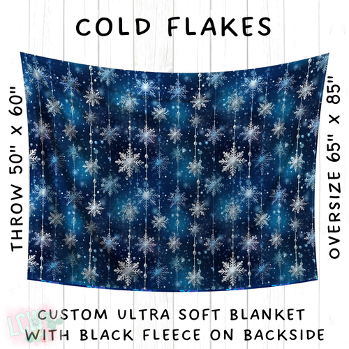 Batch #242 - Winter Wonderland Blankets - Closes 11/22 - ETA early Feb - Cold Flakes Blanket