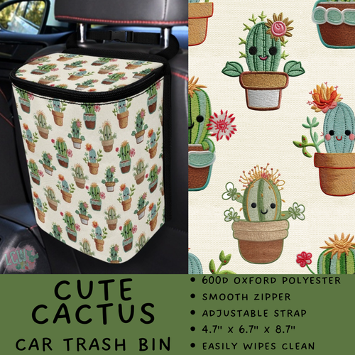 Batch #423 - Car Accessories - Closes 10/2 - ETA mid/late Nov - Cute Cactus Car Trash Bin