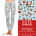 Batch #424 - Jingle All The Way - Closes 10/3 - ETA mid/late Nov - Cute Xmas Full Length Leggings