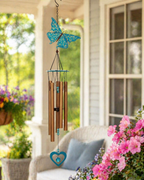 Gold Butterfly Garden Wind Chime
