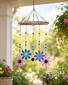 Painted Garden Flower Hanging Decor