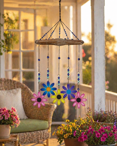 Painted Garden Flower Hanging Decor