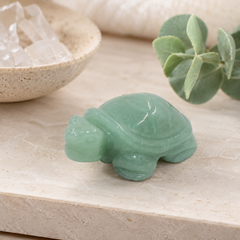 Green Aventurine Crystal Turtle – Gemstone Decor