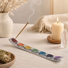 Celtic Trinity Chakra Incense Holder – Metal Tray Burner