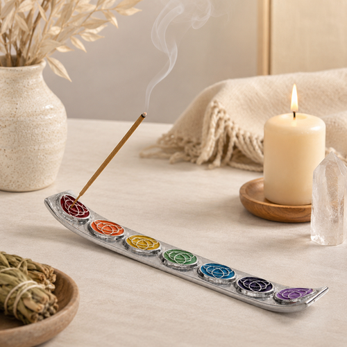 Celtic Trinity Chakra Incense Holder – Metal Tray Burner