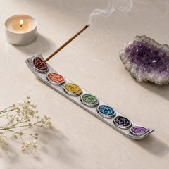 Celtic Trinity Chakra Incense Holder – Metal Tray Burner