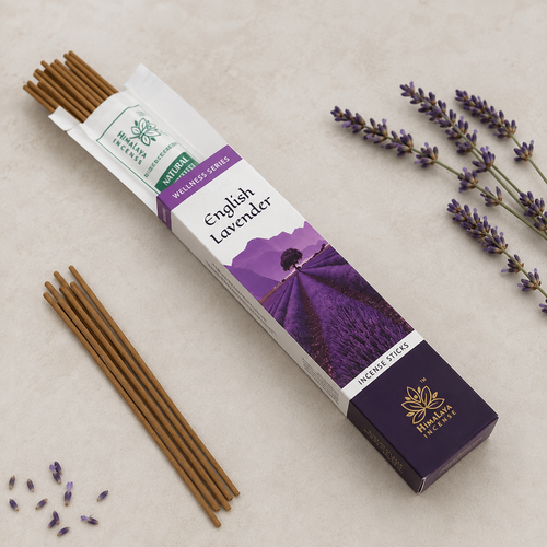 English Lavender Incense Sticks – Himalaya Wellness Series | 1 Box