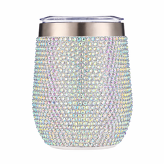 Sparkle With Heart Rhinestone Tumbler – 12 oz