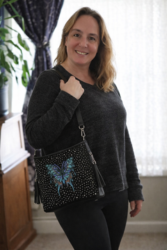 Beautiful Butterfly Hobo Shoulder Bag