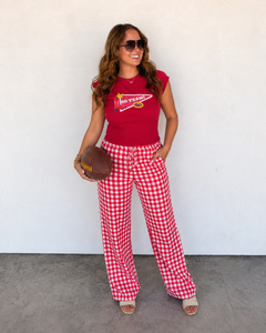 Go Team Fitted Football Tee