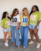 Bleacher Babe Lace Jersey Top