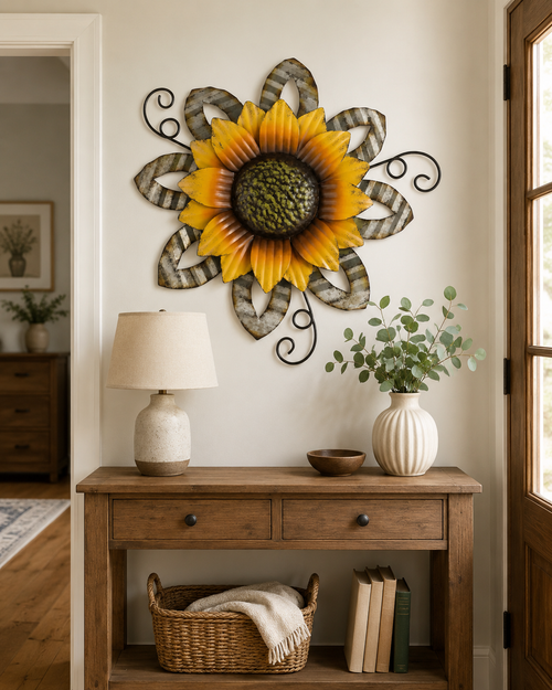 Sunflower Metal Wall Decor