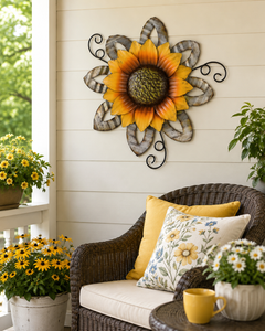 Sunflower Metal Wall Decor