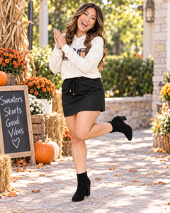 After Dark Black Skort