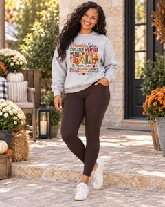 The Lilla Fleece Full-Length Leggings with Pockets