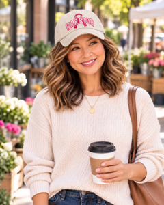 Warrior Pink Ribbon Vintage Ballcap