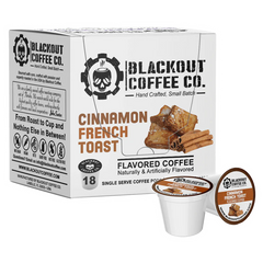 Blackout Coffee | Cinnamon French Toast – Flavored Coffee (Ground or K-Cups)