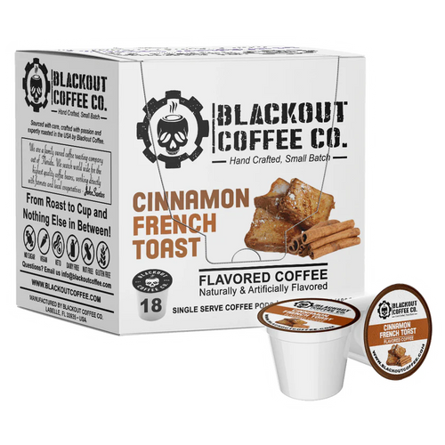 Blackout Coffee | Cinnamon French Toast – Flavored Coffee (Ground or K-Cups)