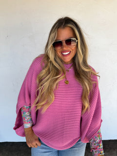 PREORDER- SPRING MEG PULLOVER PONCHO