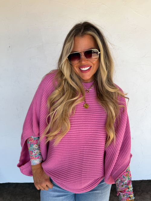 PREORDER- SPRING MEG PULLOVER PONCHO