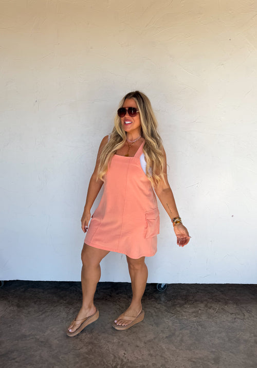 PREORDER- SPRING MILLIE OVERALL DRESS