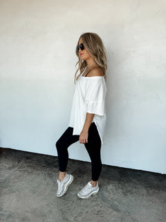 PREORDER- JOEY VNECK WASHED COTTON BOYFRIEND TEE