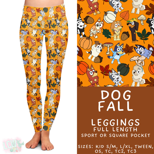 Batch #409 - Character Fall 2 - Closes 9/8 - ETA late October - Dog Fall Full Length Leggings