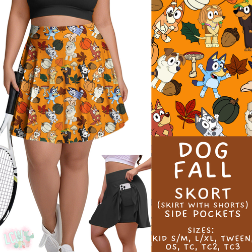 Batch #409 - Character Fall 2 - Closes 9/8 - ETA late October - Dog Fall Skort