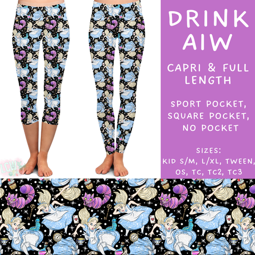 Batch #273 - Magical Faves 10 - Closes 1/20 - ETA late March - Drink AIW Full and Capri Length Leggings