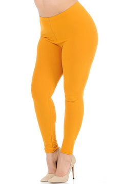 Buttery Smooth Basic Solid Plus Size Leggings