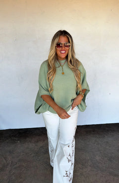 🚨 PREORDER: Blakeley Summer Floral Charm Wide Leg Jean