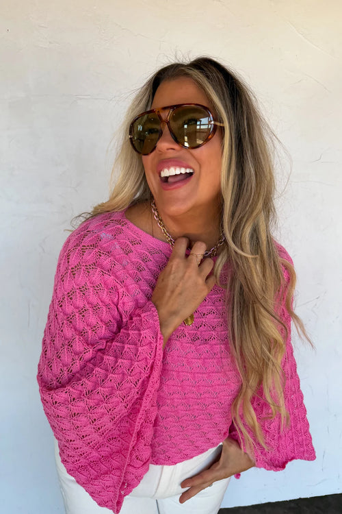 PREORDER – Spring Free Spirit Bell Sleeve Knit Top