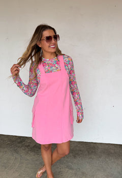 PREORDER- SPRING MILLIE OVERALL DRESS
