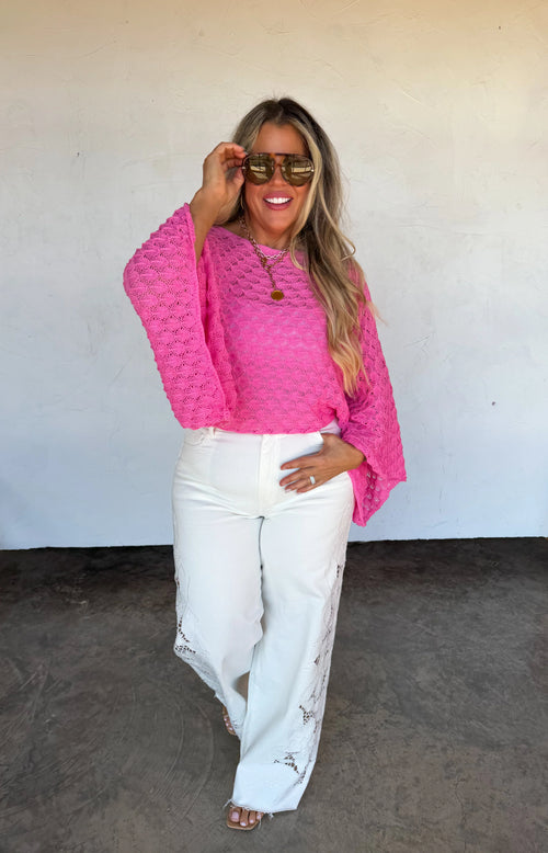 🚨 PREORDER: Blakeley Summer Floral Charm Wide Leg Jean