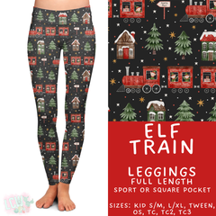Batch #424 - Jingle All The Way - Closes 10/3 - ETA mid/late Nov - Elf Train Full Length Leggings