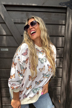 Butterfly Season Cozy Pullover