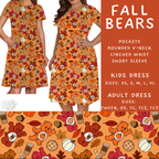 Batch #409 - Character Fall 2 - Closes 9/8 - ETA late October - Fall Bears Womens & Girls Dresses