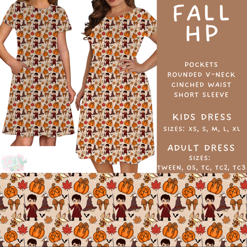Batch #409 - Character Fall 2 - Closes 9/8 - ETA late October - Fall HP Womens & Girls Dresses