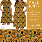 Batch #407 - Fall Fun 2 - Closes 9/4 - ETA mid/late October - Fall Knit Womens & Girls Dresses