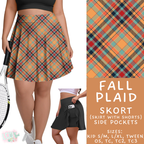 Batch #407 - Fall Fun 2 - Closes 9/4 - ETA mid/late October - Fall Plaid Skort