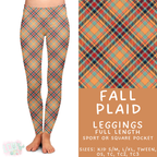 Batch #407 - Fall Fun 2 - Closes 9/4 - ETA mid/late October - Fall Plaid Full Length Leggings