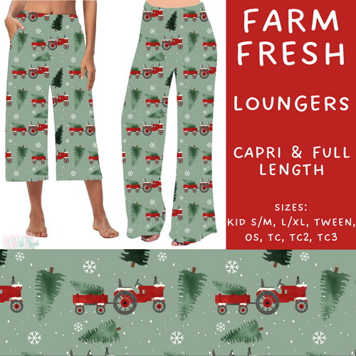 Batch #217 - Christmas Spirit - Closes 10/16 - ETA late Nov - Farm Fresh Capri and Full Length Loungers