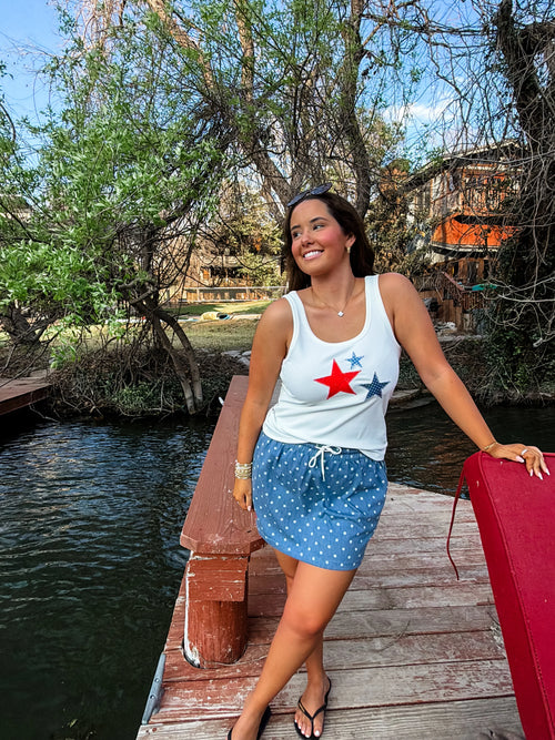 PREORDER - Presley Stretch Denim Skirt