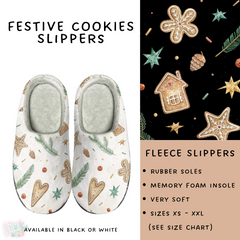 Batch #221 - Comfy Christmas Slippers - Closes 10/23 - ETA early Dec - Festive Cookies Slippers