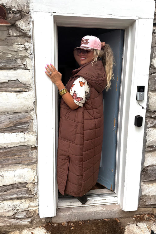 Wild Oak Long Puffer Vest