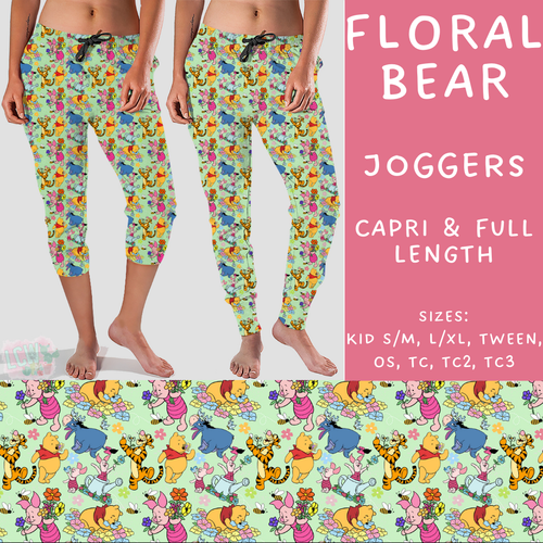 Batch #273 - Magical Faves 10 - Closes 1/20 - ETA late March - Floral Bear Full and Capri Length Joggers