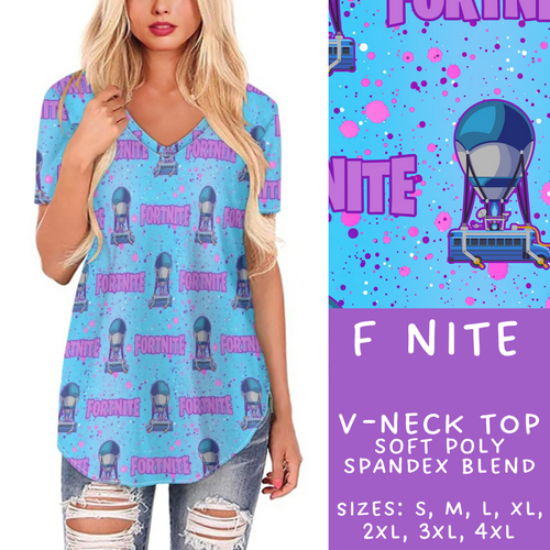 Batch #274 - Fun Run 7 - Closes 1/22 - ETA late March - F Nite V-Neck Tee